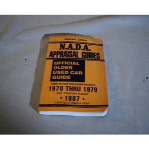 NADA Appraisal Guide 1987 - May through August